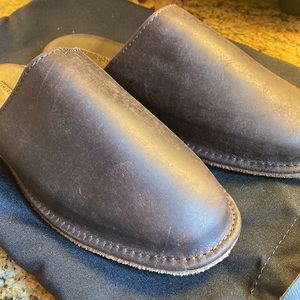 Beckett Simonon "Larson" Leather Slide Slippers Men's 7